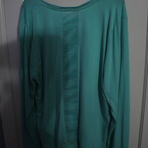 Light Neon Blue Jones New York Sport Shirt with lace back: 2x